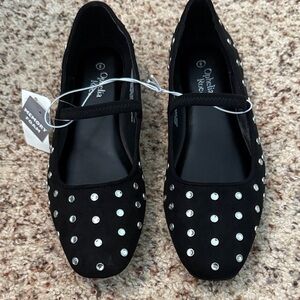 NWT Stud Embellished Mary Janes